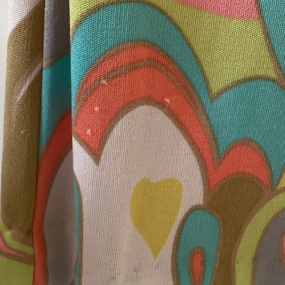 Trina Turk Silk Jersey Abstract Psychedelic Tide Pool Print Tunic Mini Dress - Picture 7 of 9